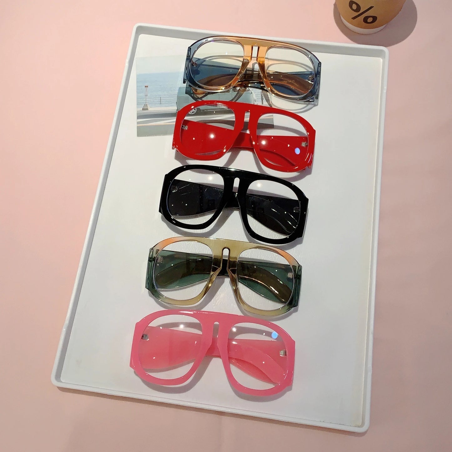 Oversized Round Blue Light Blocking Glasses