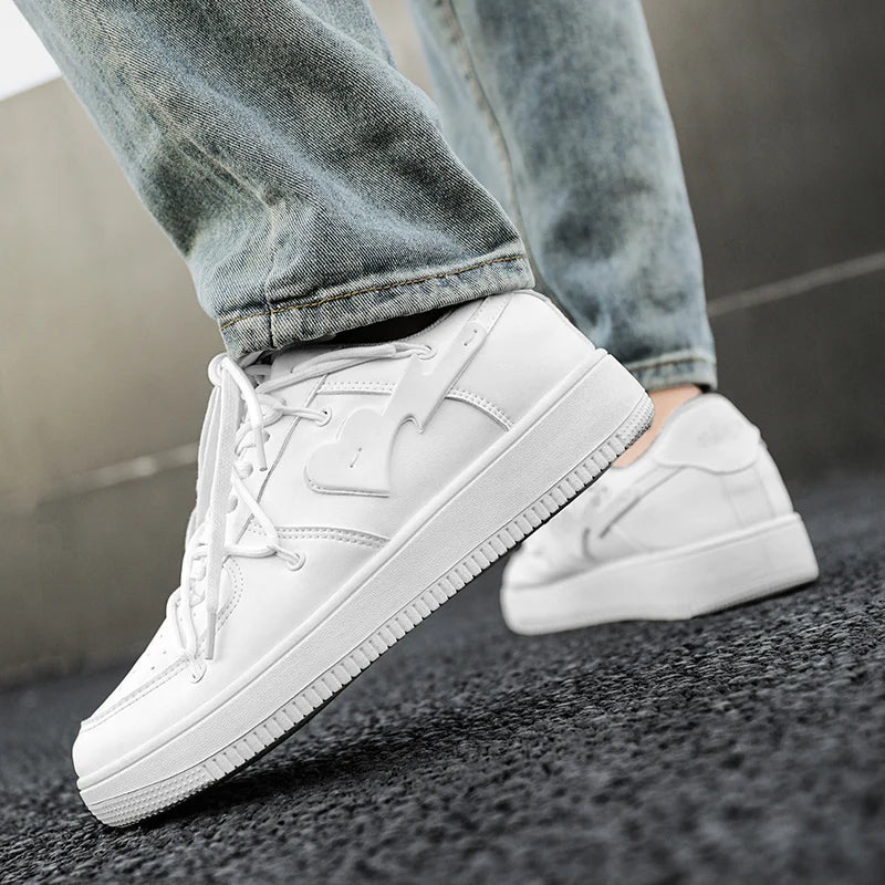Men's Casual Creative Heart Tennis Sport Running Skateboard  Sneakers Walking Jogging Trainers