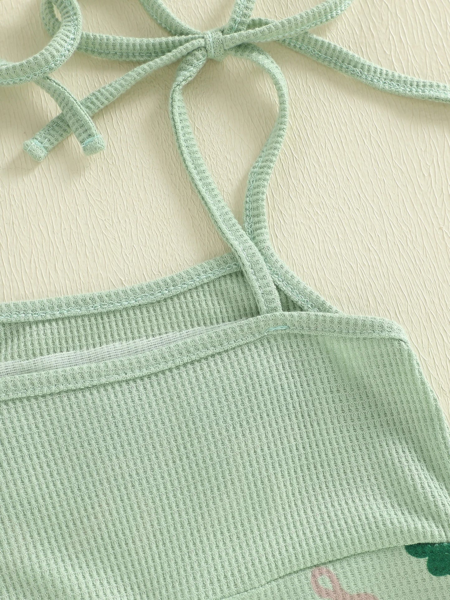 Toddler Kids Irish Flare Pants Overalls - Four-Leaf Clover Bell Bottom Jumpsuit 0-4Y