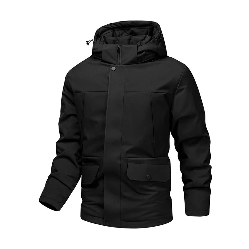 Hooded Parka - Winter Warm Jacket with Detachable Hood