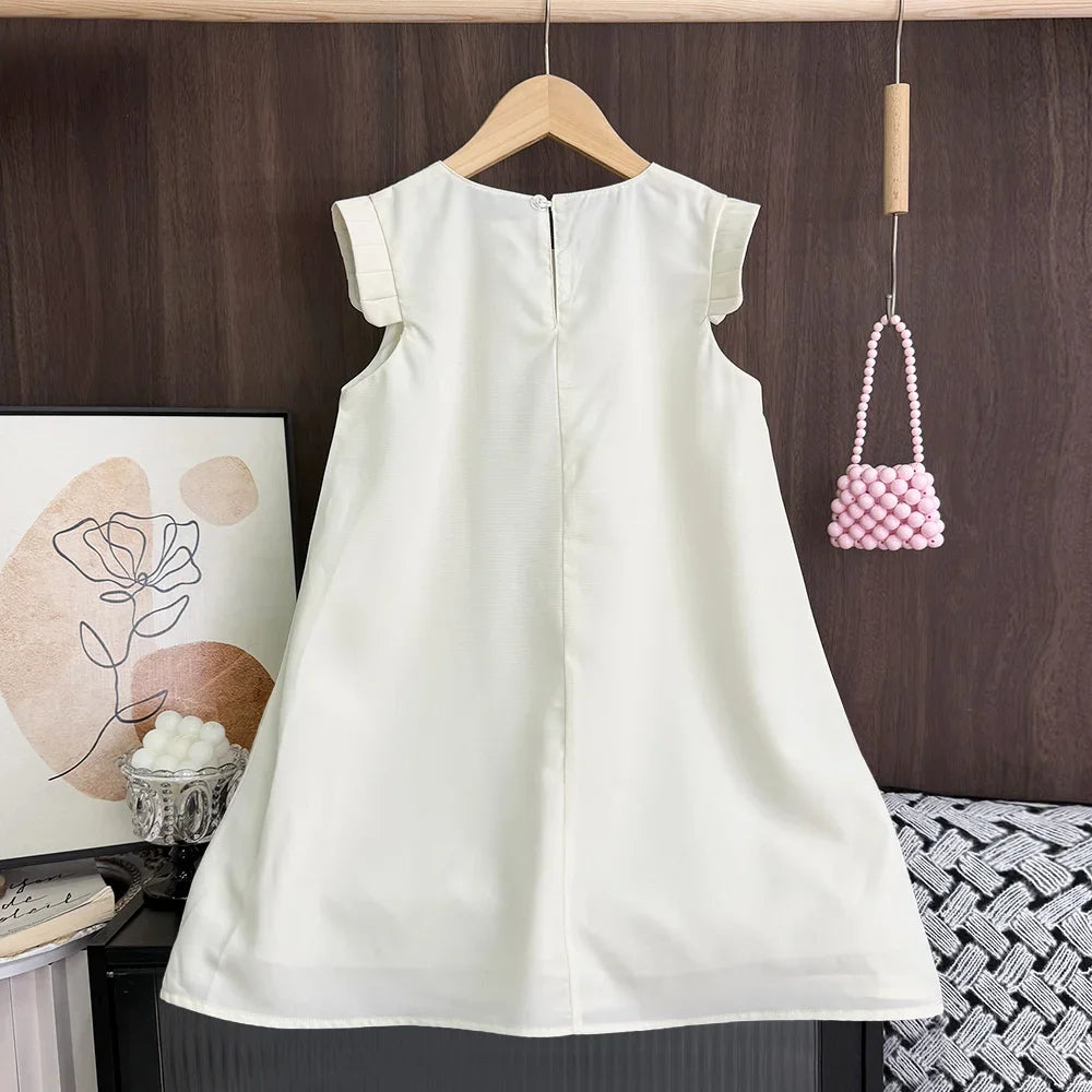 Girl's 3D Flower Princess Dress 2-12 Years