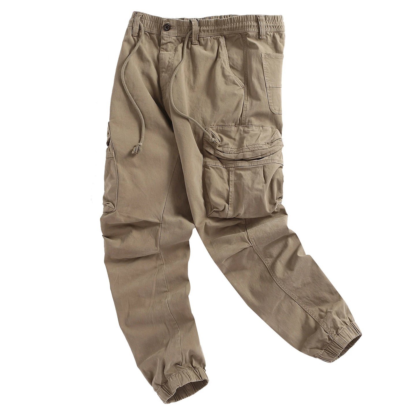 Men's Safari Style Casual Pants - Multi-Pocket Full Length Trousers