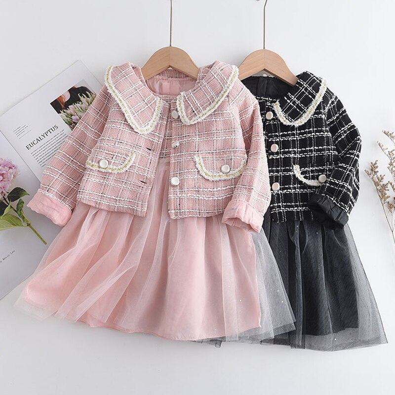 Girl's Vintage Style Skirts Outfits Set 2-12Yrs Old