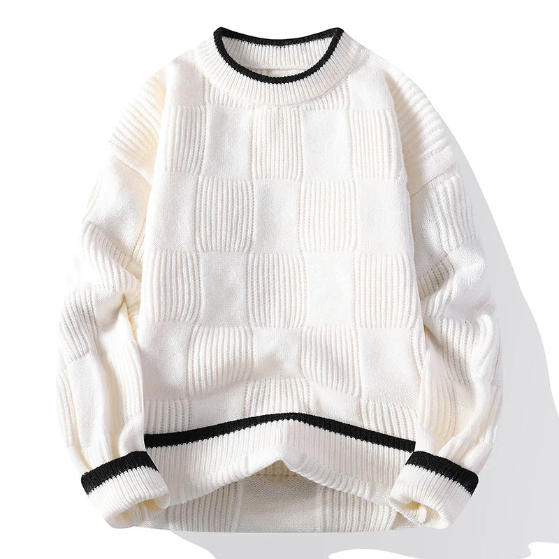 O-Neck Loose Warm Breathable Knit Pullover