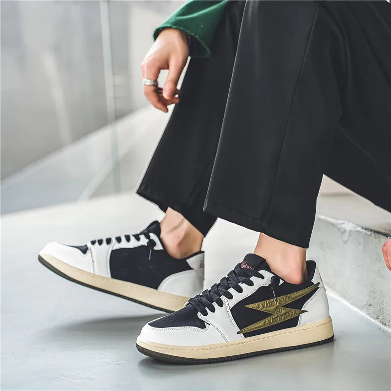 Men's Casual Outdoor Lightning Design Running Walking Sports Shoes Basketball Trainers Sneakers