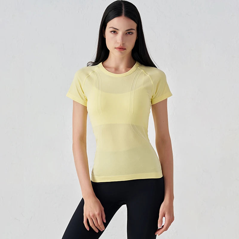 Seamless Short Sleeve Fitness Top
