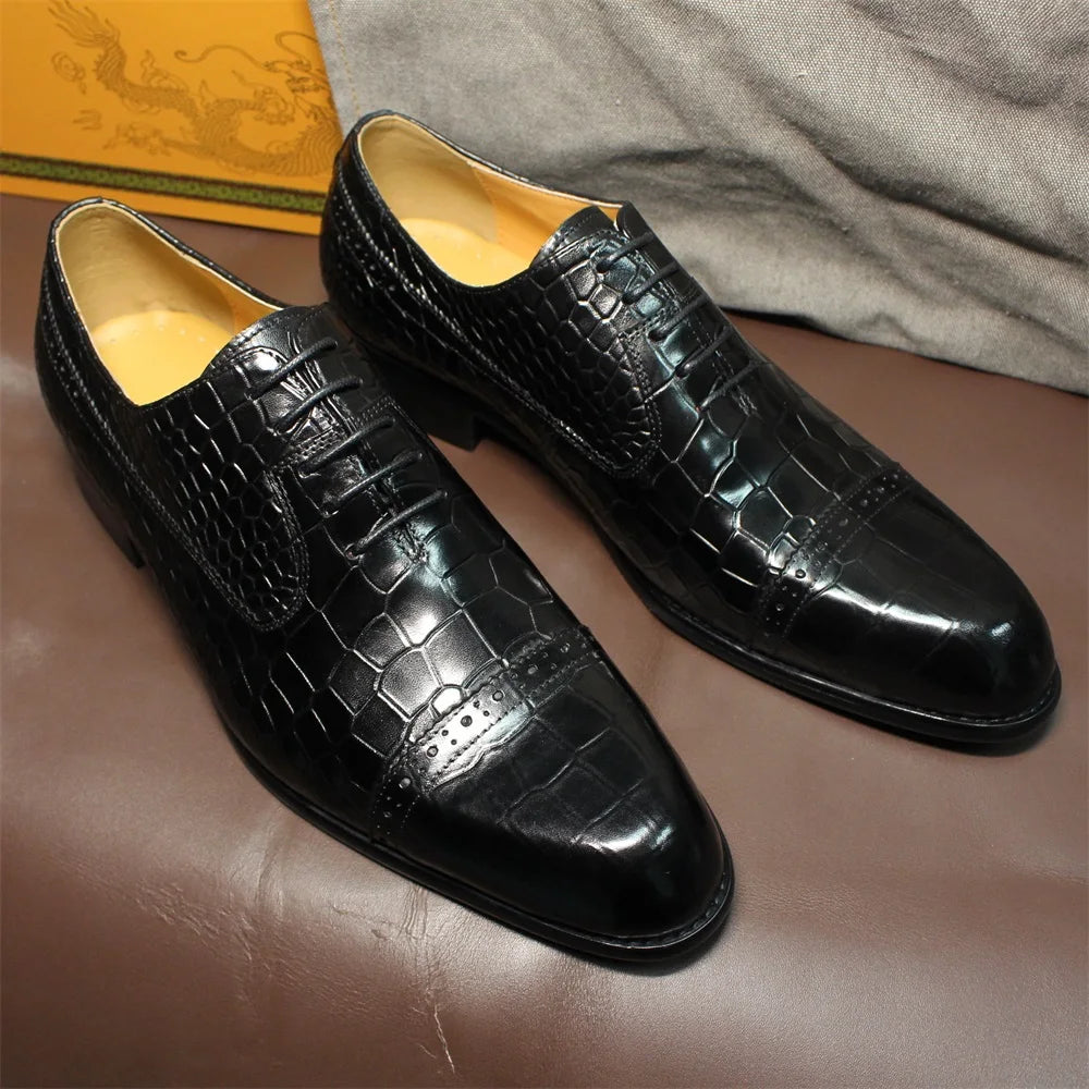 Double Buckle Monk Strap Leather Dress Shoes