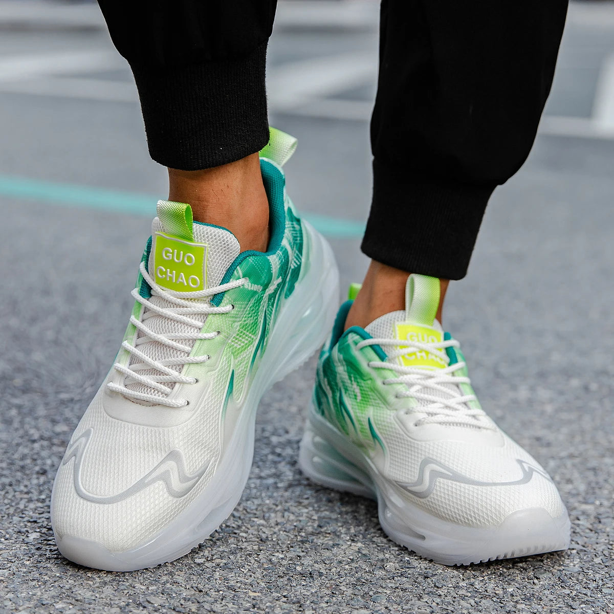 Men's Summer Breathable Sports Light Running Tennis Casual Sneakers Platform Trainers Shoes
