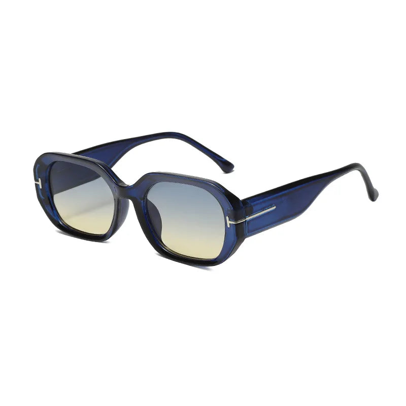 Women's Retro Rectangle Sunglasses - Vintage Small Frame Classic Eyewear