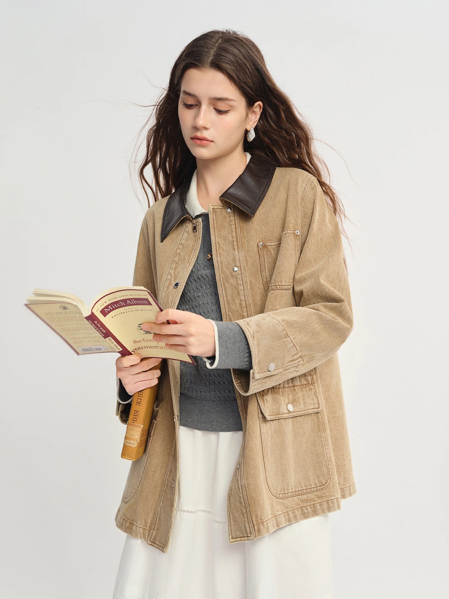 Contrast Wash Denim Jacket