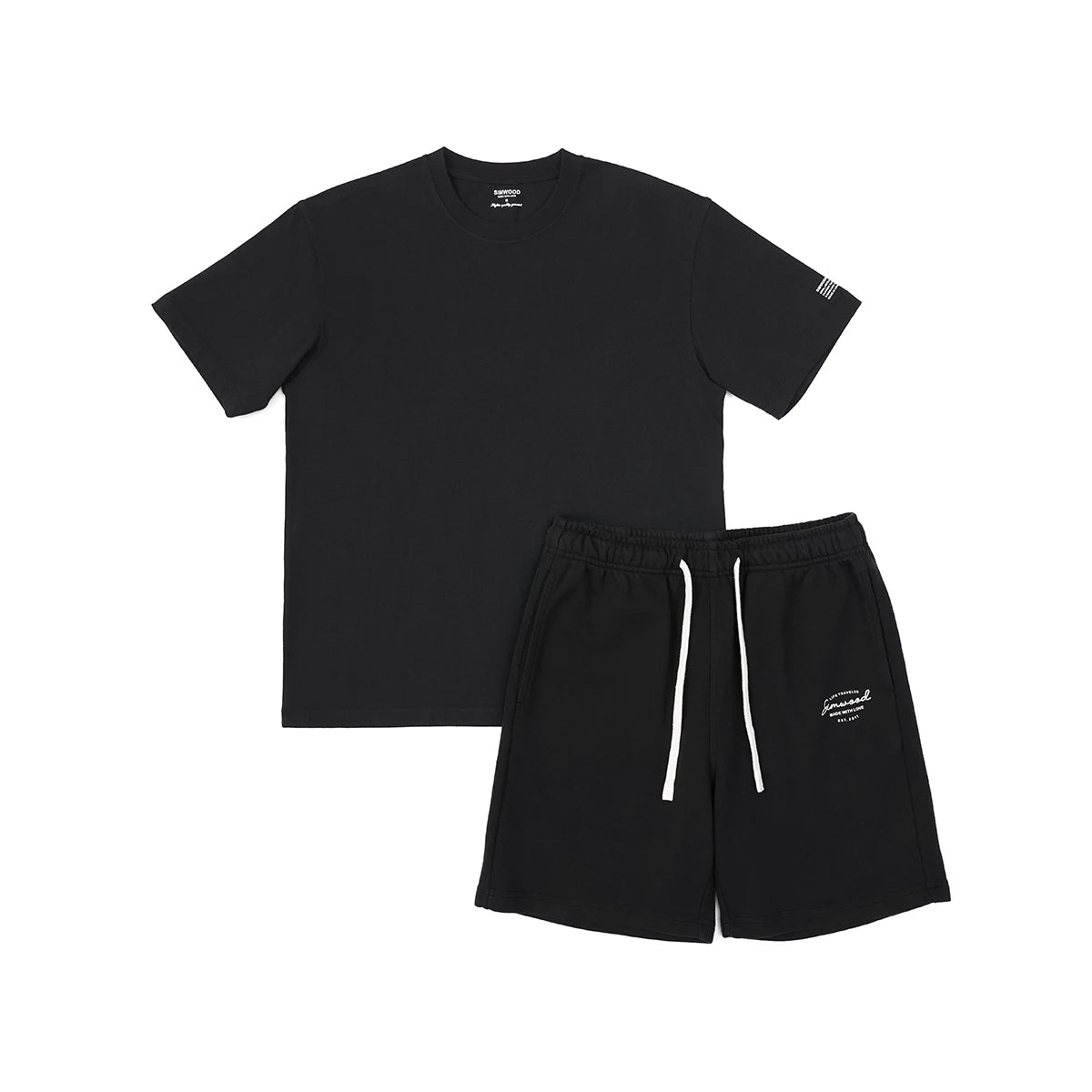 Men's T-Shirt and Shorts Jogging Set Athletic Sports  2 Piece Outfit