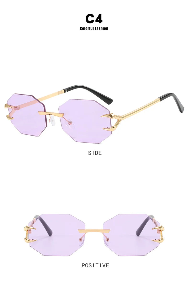 Women's Fashion Sunglasses - Frameless UV400 Sports Eyewear