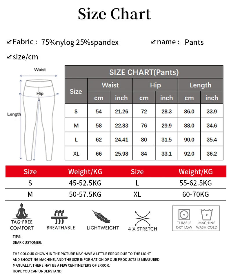 Women's High Waist Sports Leggings Slim Fit Super Stretch Yoga Pants  Butt Lift Workout Tights Gym Clothes Sportswear
