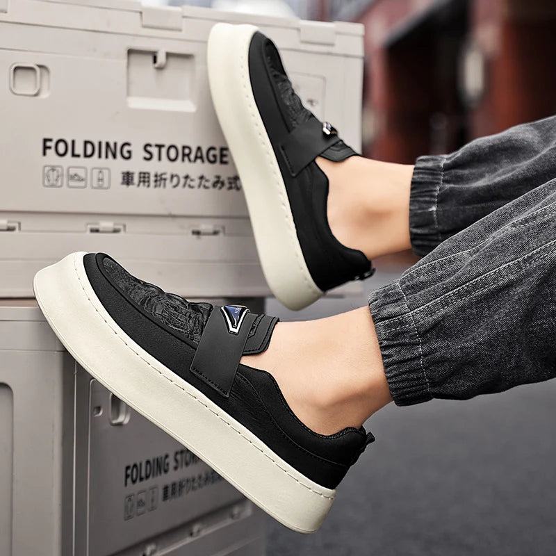 Men's Comfortable High Quality Soft Sneaker Flat Slip On Shoes