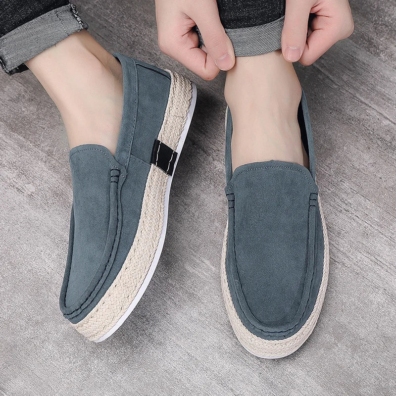 Men's Casual Slip-On Loafers - Comfortable Driving Shoes