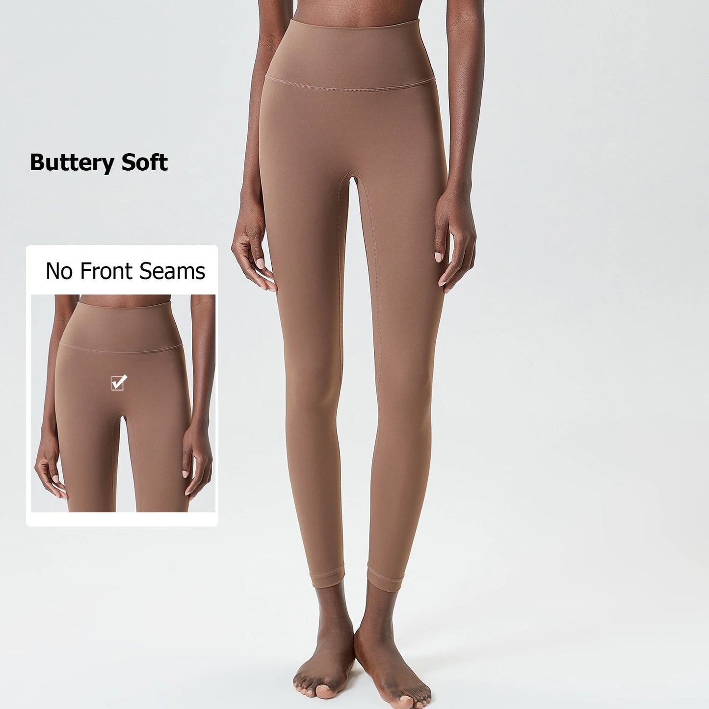 Women's Buttery Soft Yoga Pants High Waist Sports Leggings Soft Fabric Workout Tights Running Sportswear Leggings