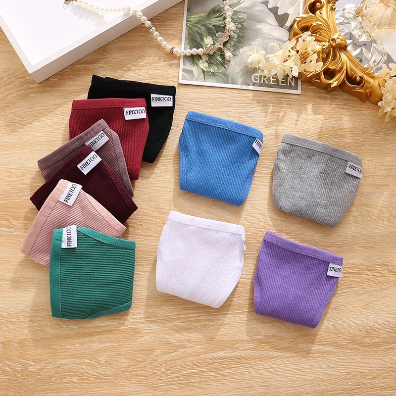 Cotton Thongs 3-Pack Set - Low-Rise Comfortable Underwear