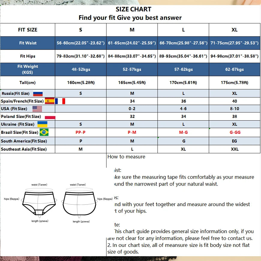 3Pcs Women's Lace Hollow Out Underwear Floral Print Panties Low-Waist Thong Breathable G-string Lingerie