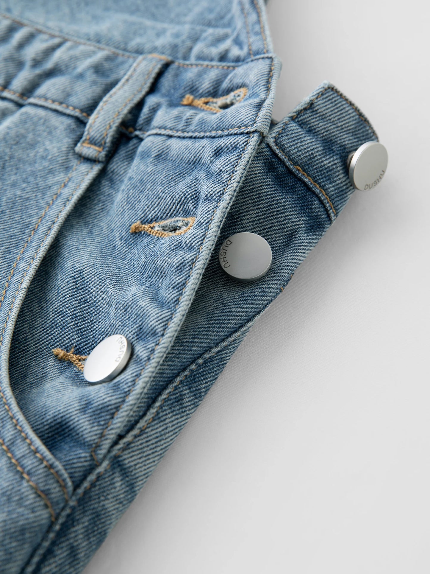 Women's Fringed Denim Jacket & Suspender Skirt Set