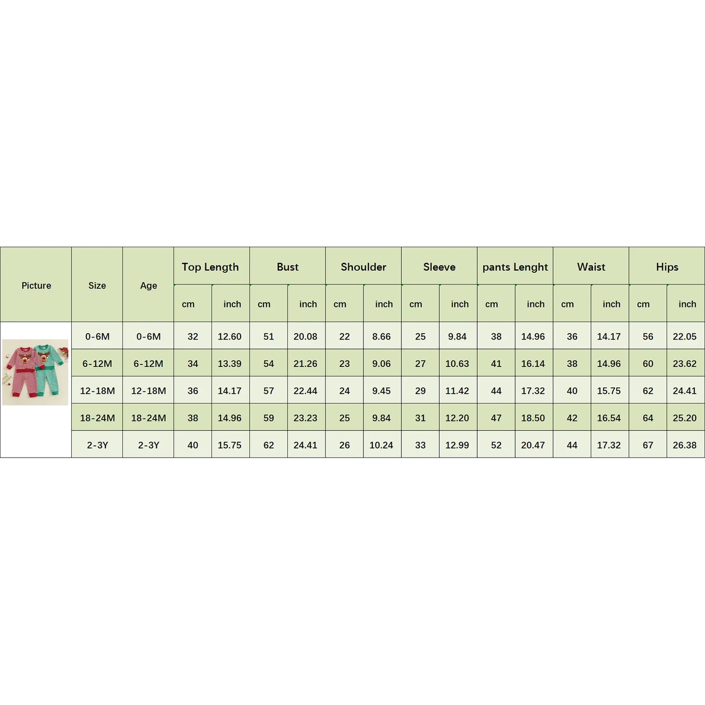 Infant Baby Boys Christmas Clothes Set - Long Sleeve Deer Embroidery Striped Sweatshirt & Pants