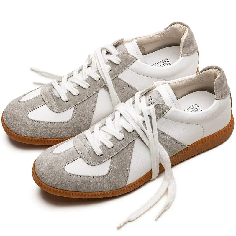 Women's Vintage Casual Sports Leather Sneakers Platform Walking Athletic Shoe  Loafers