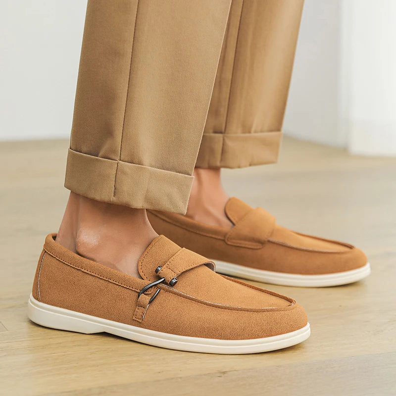 Men's Autumn Slip-On Loafers - Comfortable Soft Tennis & Driving Shoes