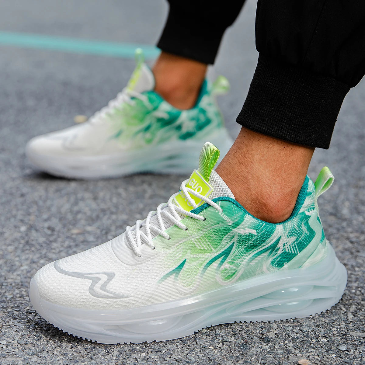 Men's Summer Breathable Sports Light Running Tennis Casual Sneakers Platform Trainers Shoes