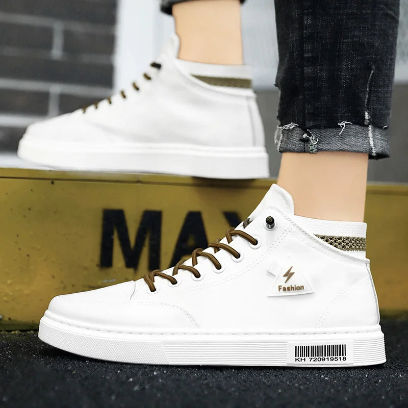 Simple Design Casual Sneakers - Men's Flat Skateboard & Running Trainers