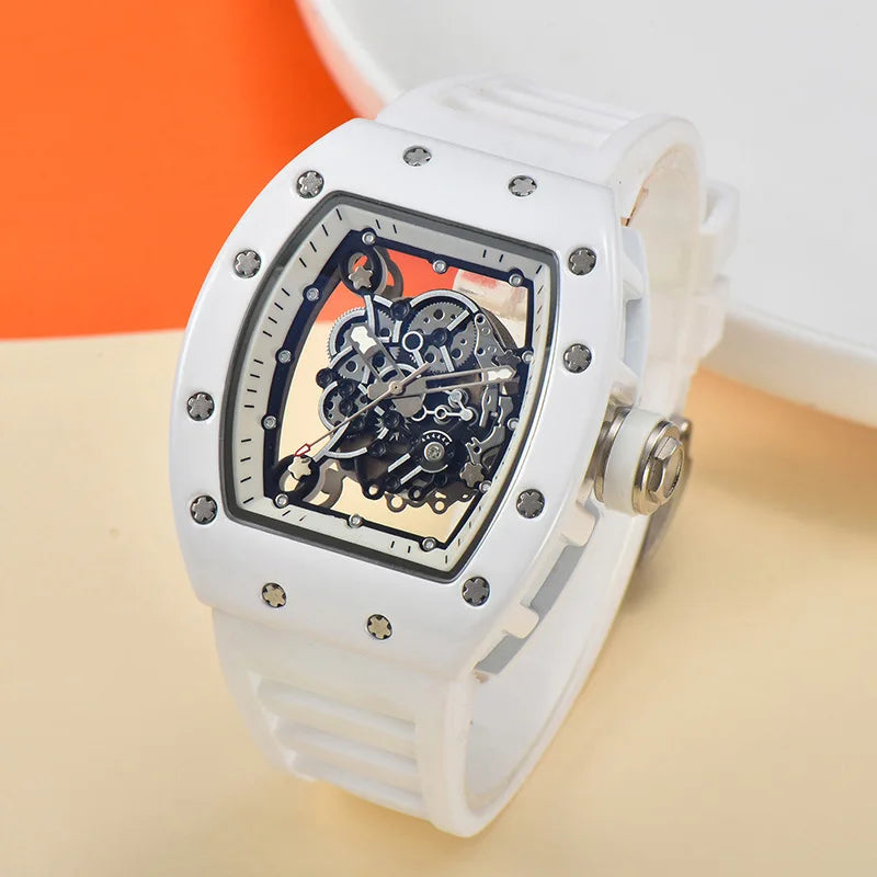 Men's Quartz Wristwatch - Waterproof Luminous Transparent Design