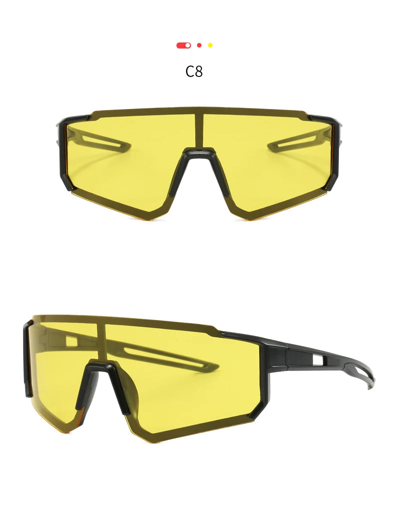 3 Pack Classic Outdoor Sport Sunglasses - Large Frame Unisex Integrated Goggles