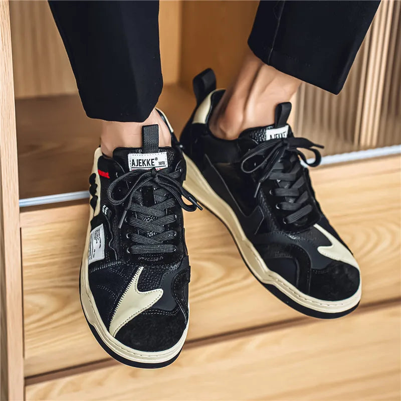Men's Casual Platform Lace Up Comfortable  Sneakers
