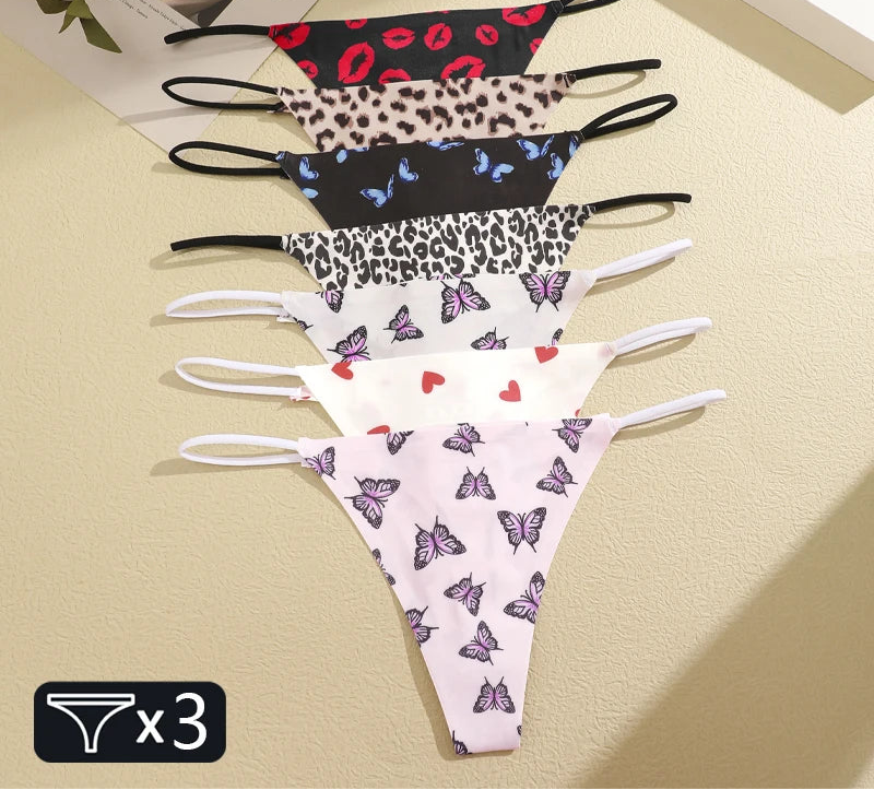 Women's Seamless Silk Thong 3-Pack