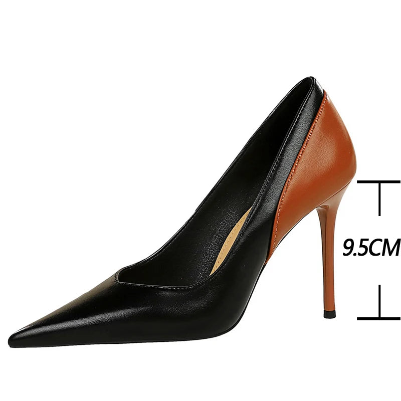 Women's Pumps Pointed Tip High Heels Stilettos Shoes