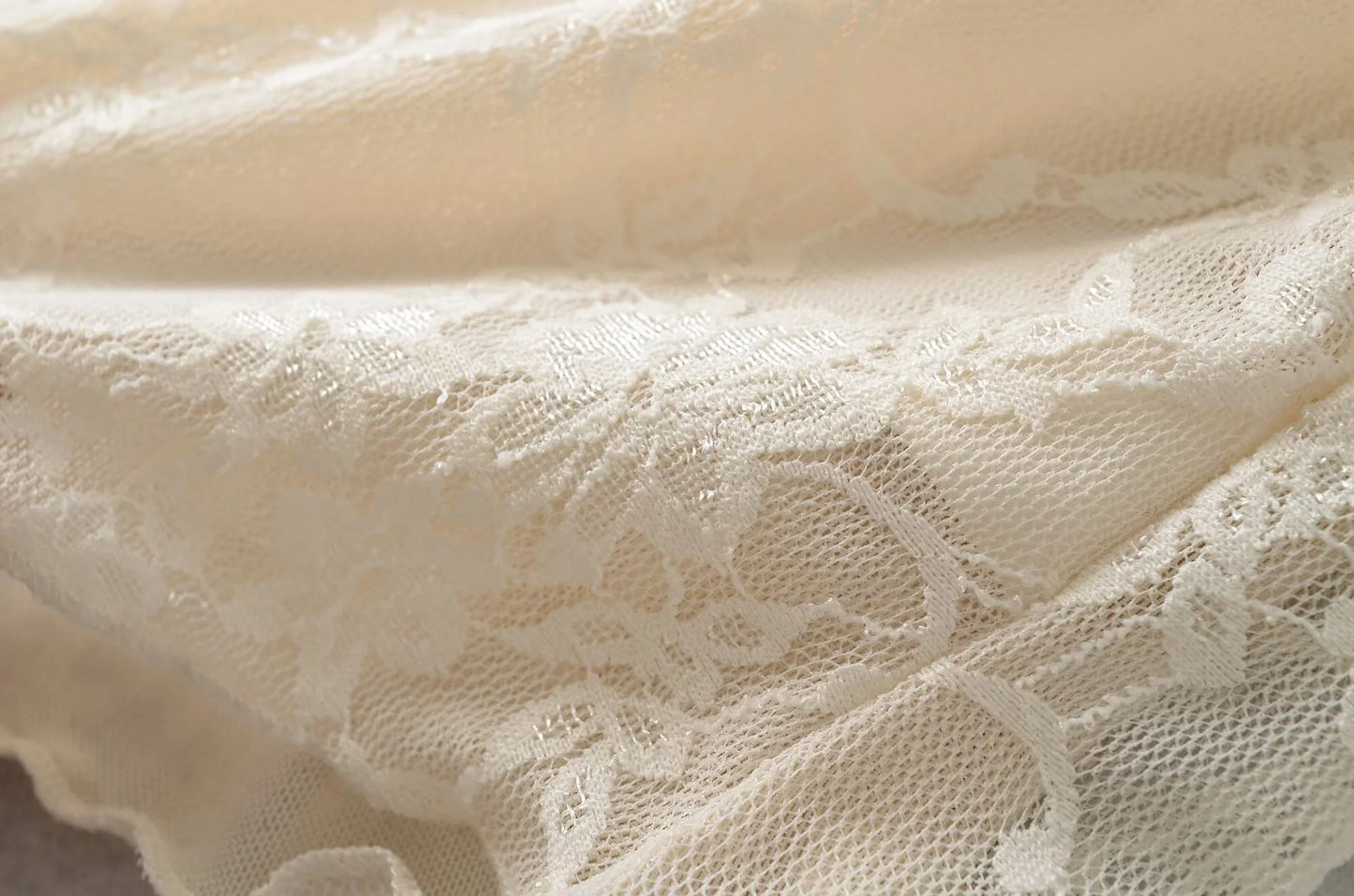 Women's Off Shoulder Lace T-Shirt with Square Neckline