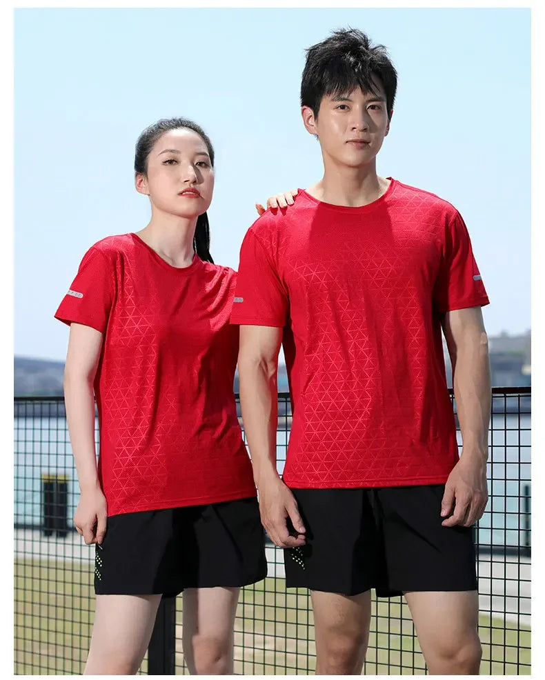 Men's Sports Gym Quick Dry Fit Workout Yoga  Breathable Short Sleeves T-Shirt