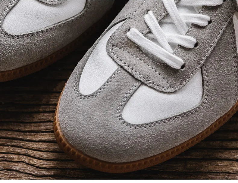 Women's Vintage Casual Sports Leather Sneakers Platform Walking Athletic Shoe  Loafers