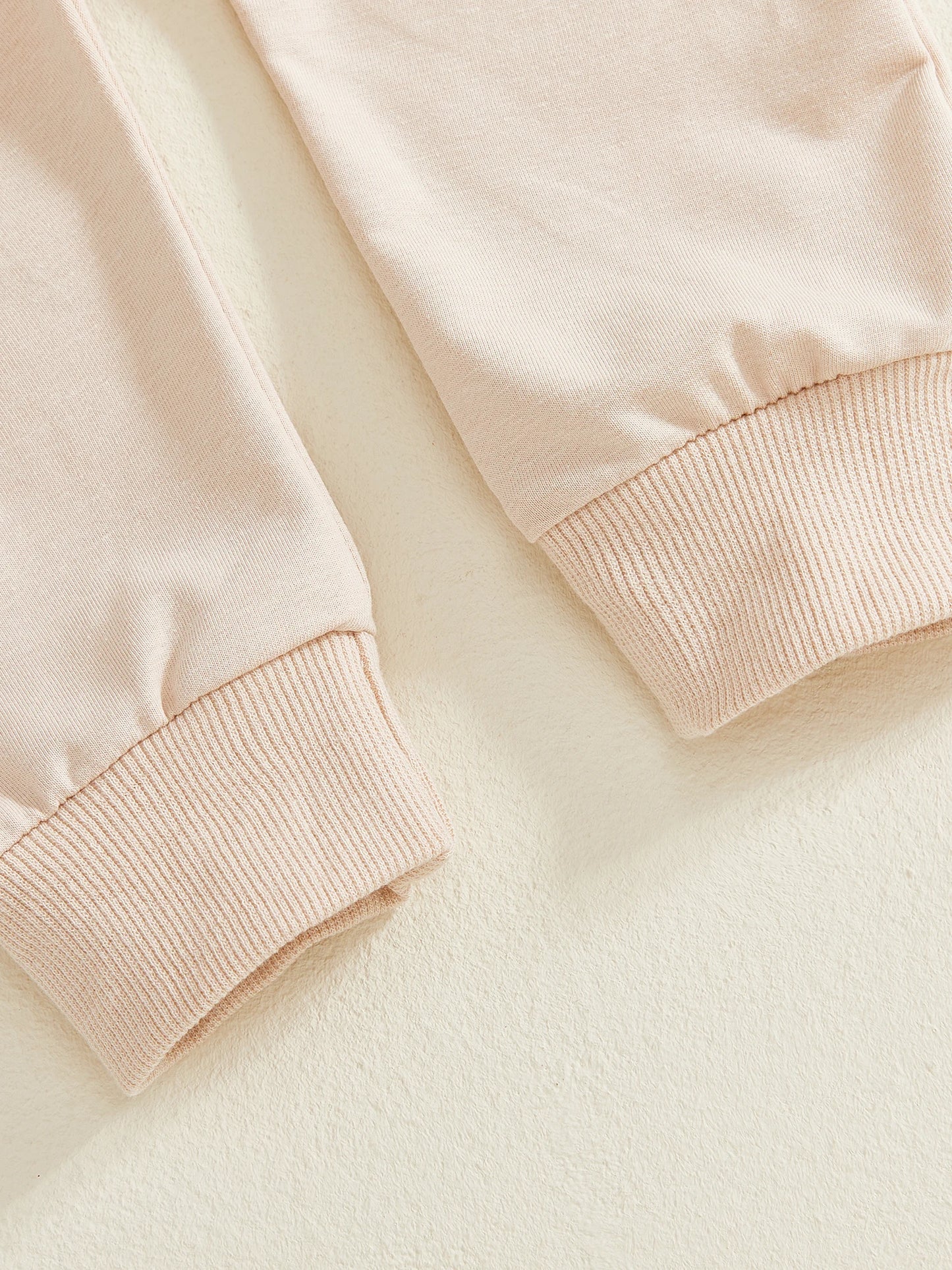 Toddler Baby Girls Outfit Set - Bow Letter Embroidered Sweatshirt & Pants 0-3Y