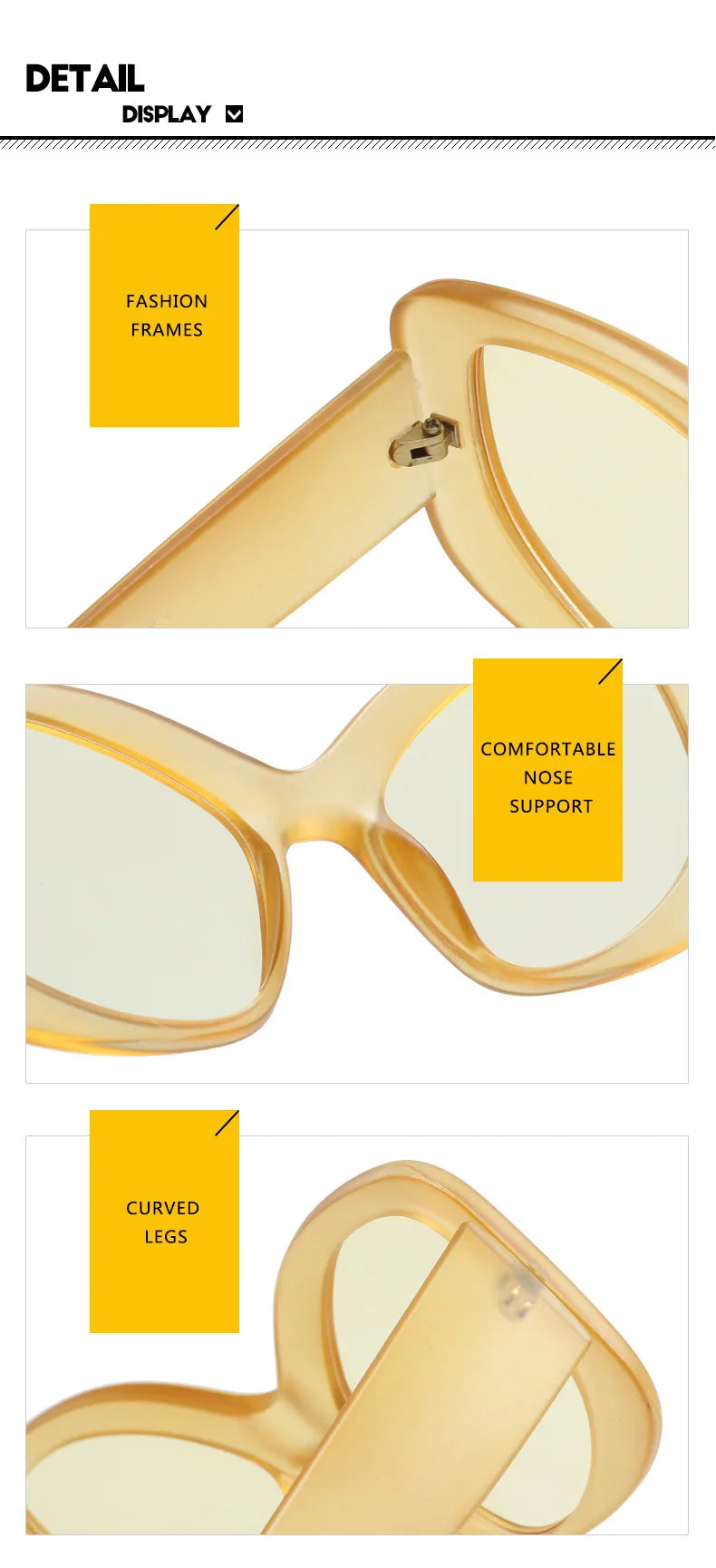 Women's Oversized Irregular Rim Sunglasses
