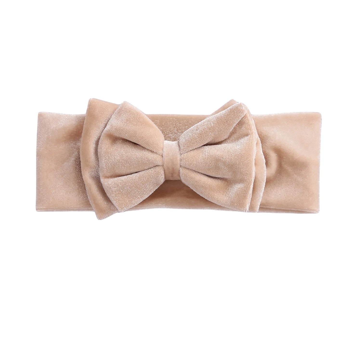 Toddler Baby Girls Bow Headbands Soft Stretchy Velvet Hairbands Hair Accessories