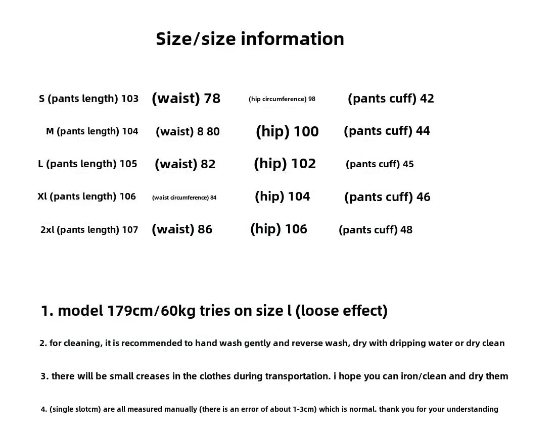 Men's High-Waisted Straight Jeans - Loose Wide Leg