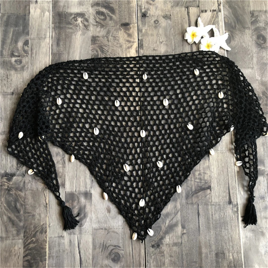 Crochet Knitted Beach Cover-Up Sarong