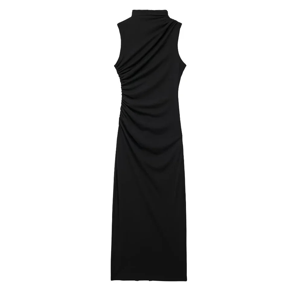 Pleated Maxi Dress