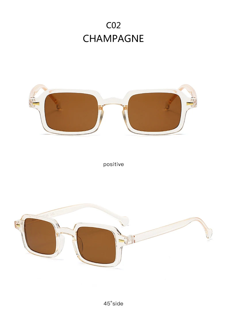Classic Rectangle Sunglasses - UV400 Protection Vintage Style Eyewear