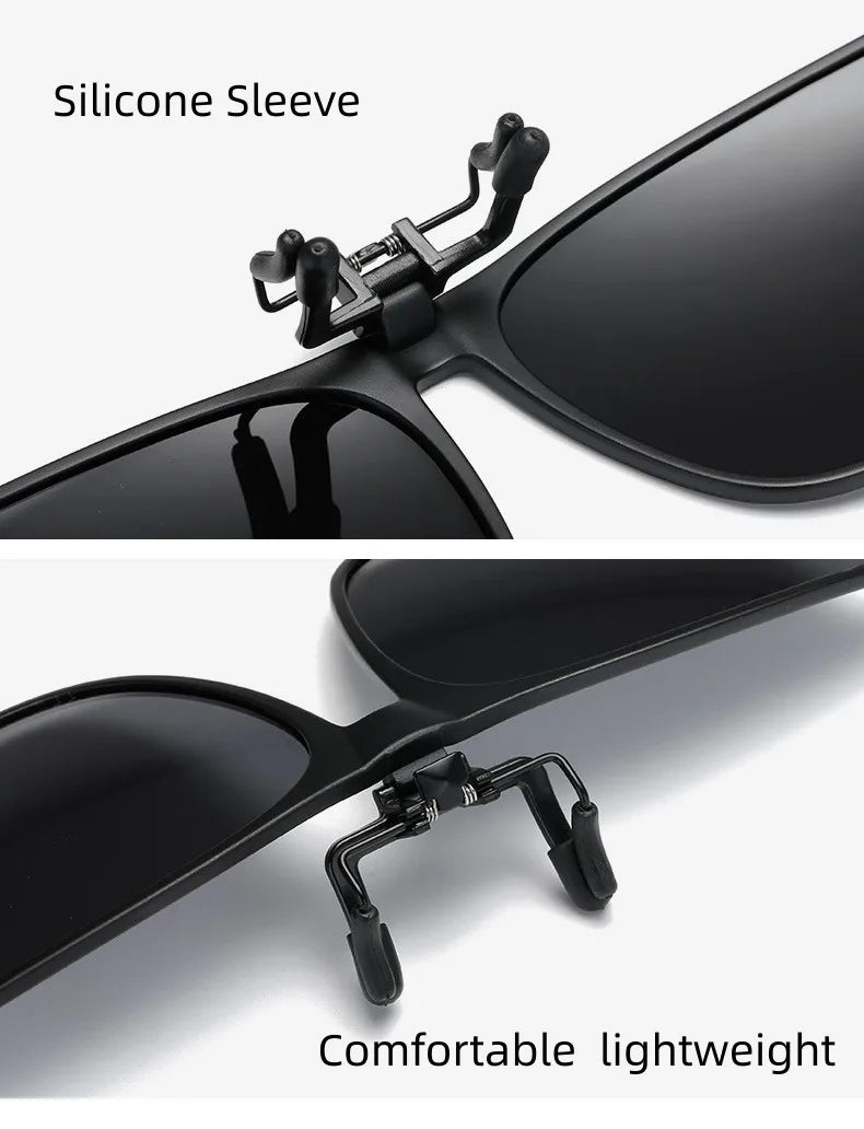 Unisex Polarized Clip Sunglasses
