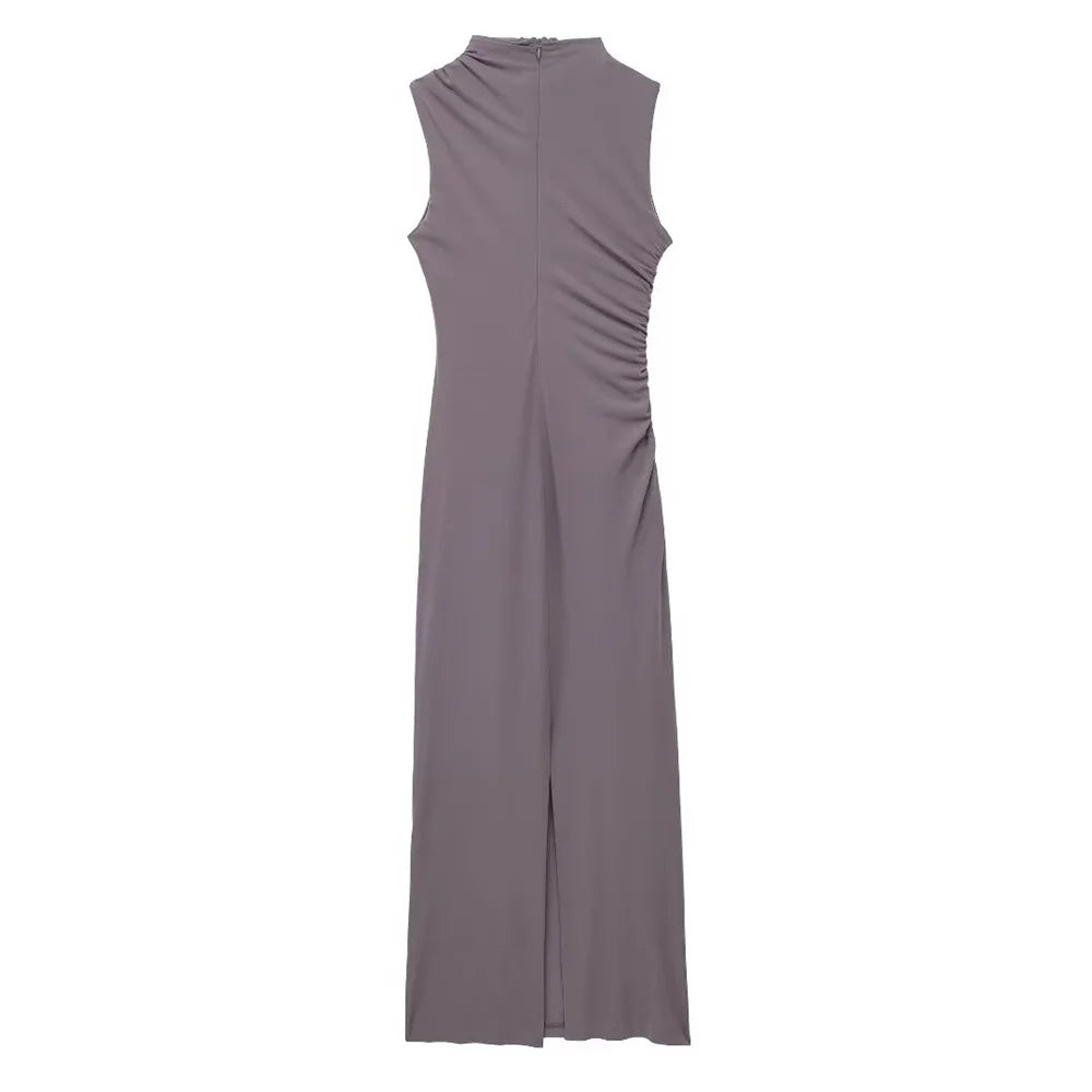 Pleated Maxi Dress