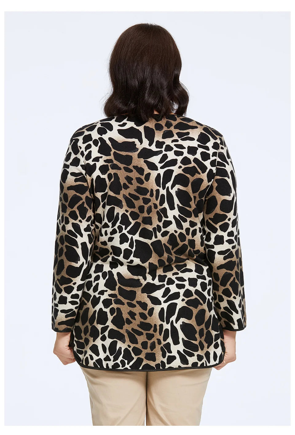 Women's Oversized Graffiti Print Fleece Top with Silver Trim