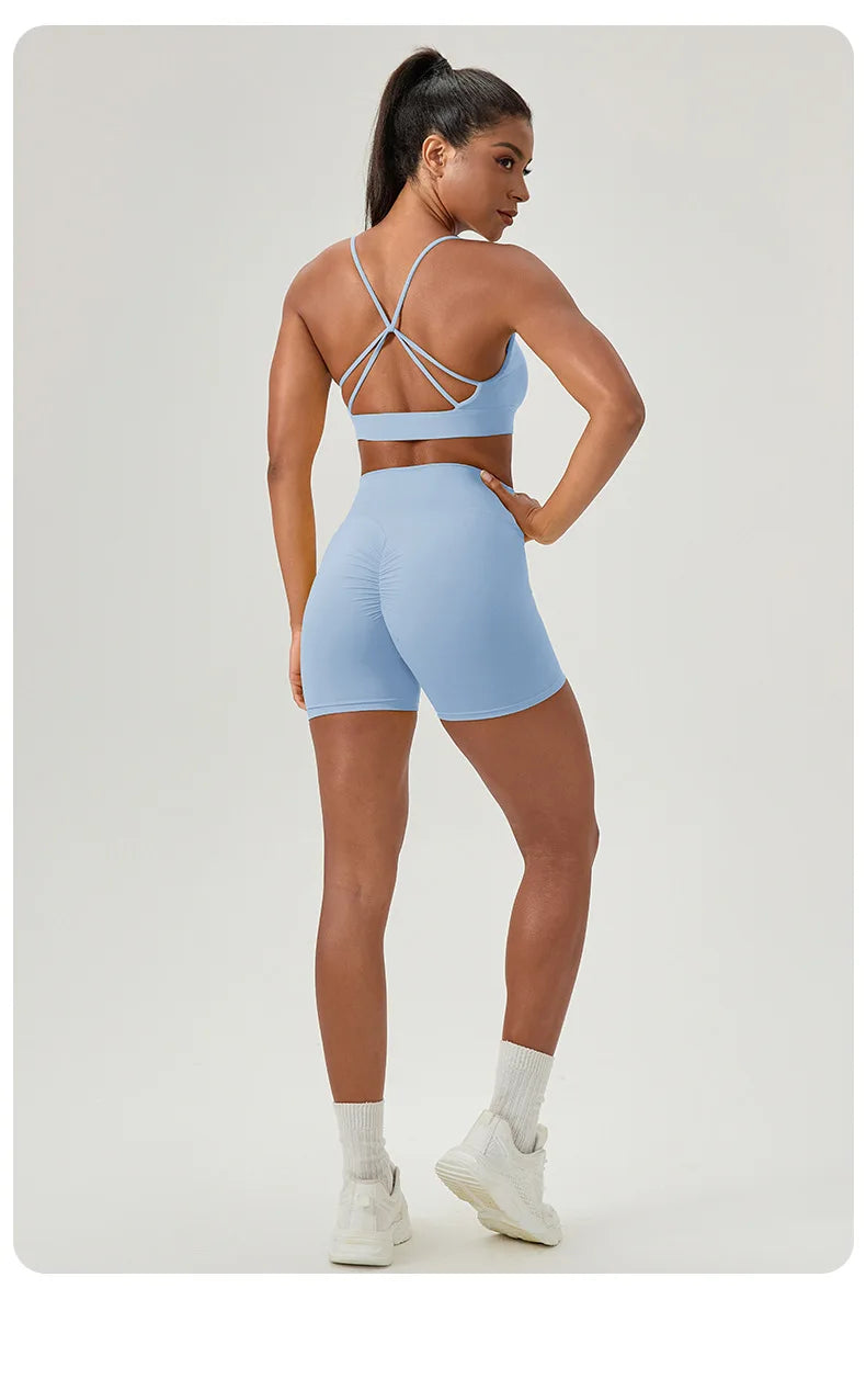 Buttery Soft Two-Piece Fitness Set - Breathable Quick Dry Yoga Workout Clothes