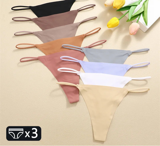Women's Seamless Low-Rise Thong | No-Show G-String Underwear XS–XL