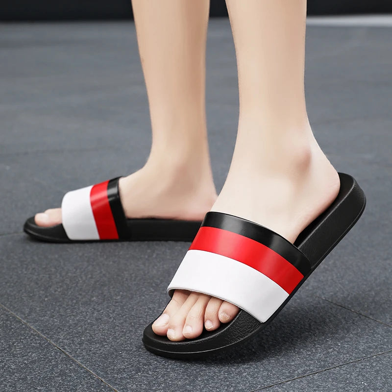 Men's Summer Slippers Sports Quick Dry Beach Sandals Flip Flops Slides