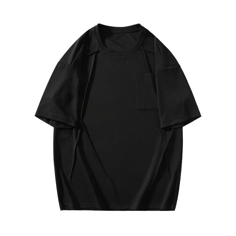 Men's Summer Half Sleeve Round-Neck Loose Casual T Shirt